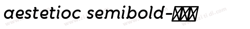 aestetioc semibold字体转换